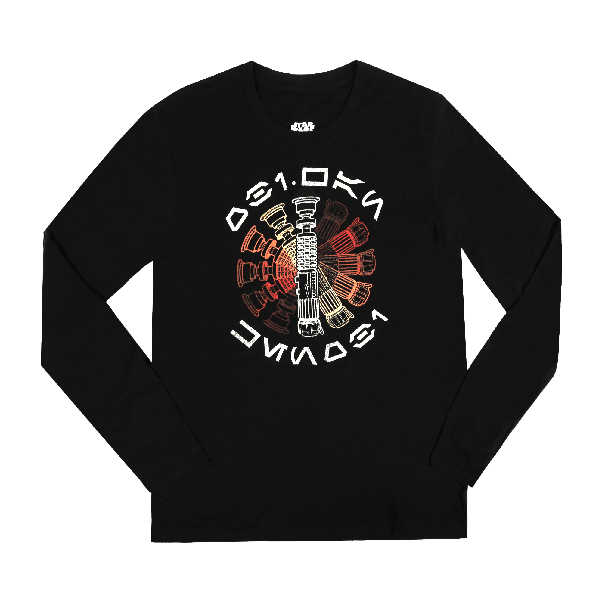 Obi-Wan Lightsaber Color Spin screen print