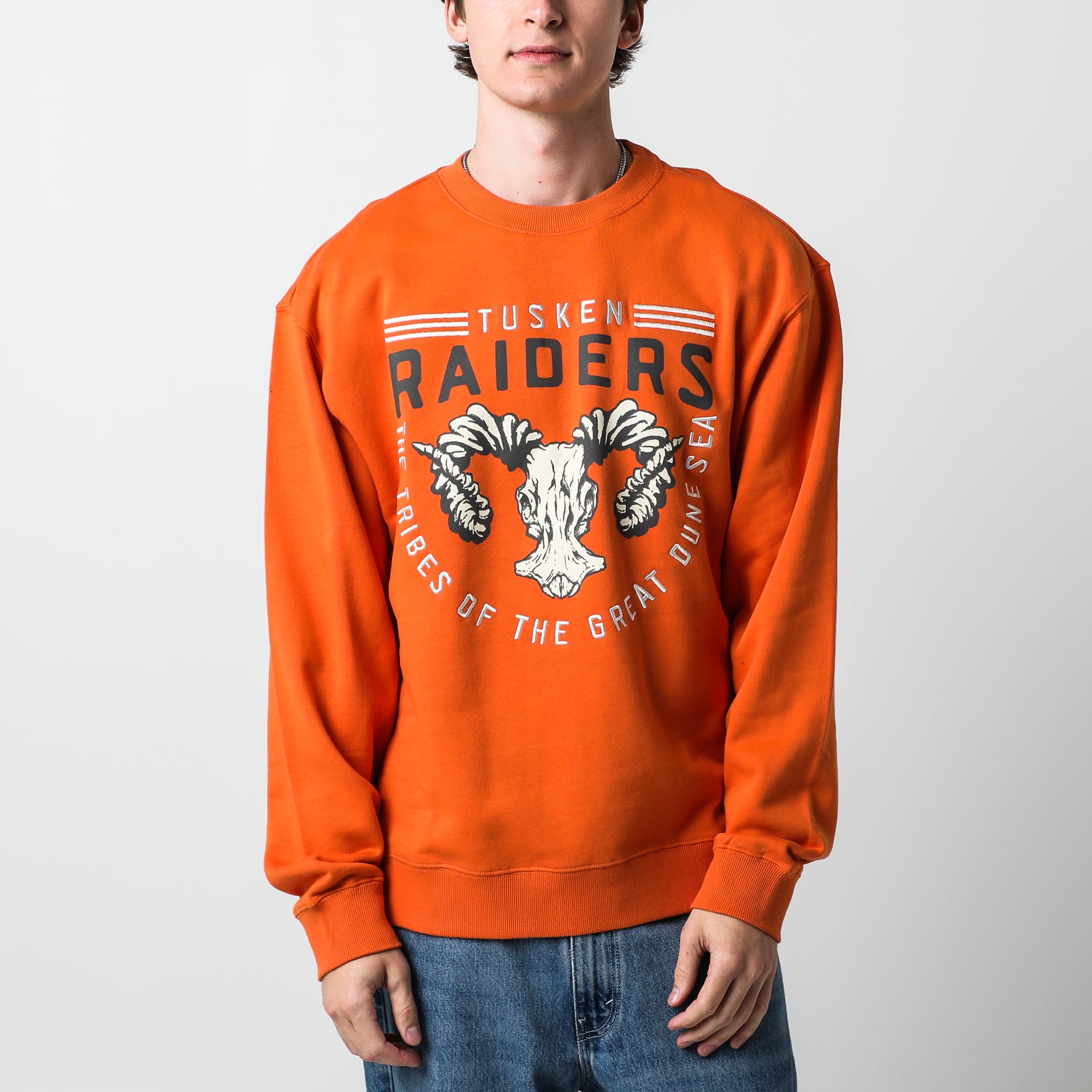 Sweat-shirt orange à col rond Tusken Raiders