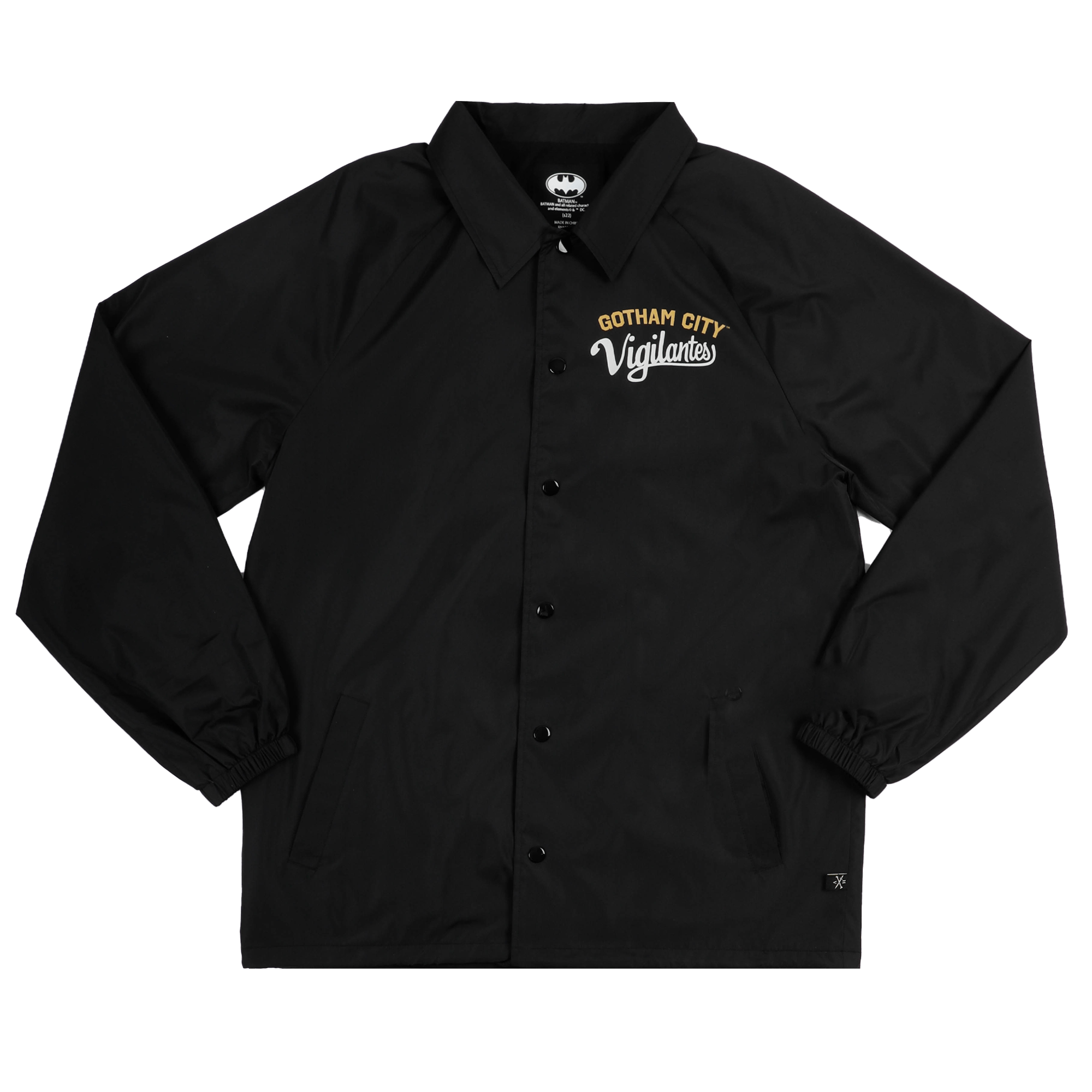 DC Comics Gotham Vigilantes Coach' Jacket – Heroes & Villains DC Comics Gotham Vigilantes Coach' Jacket – Heroes & Villains