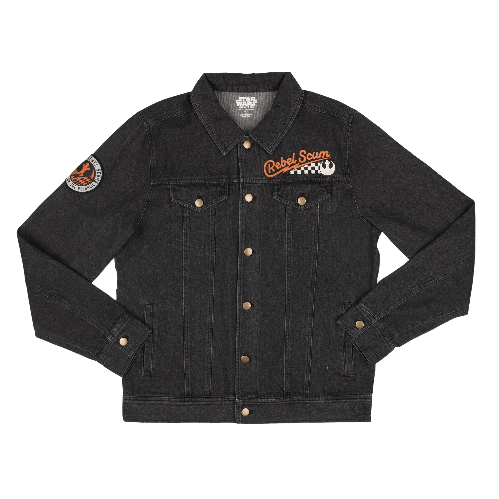 Rebel Scum Black Denim Jacket