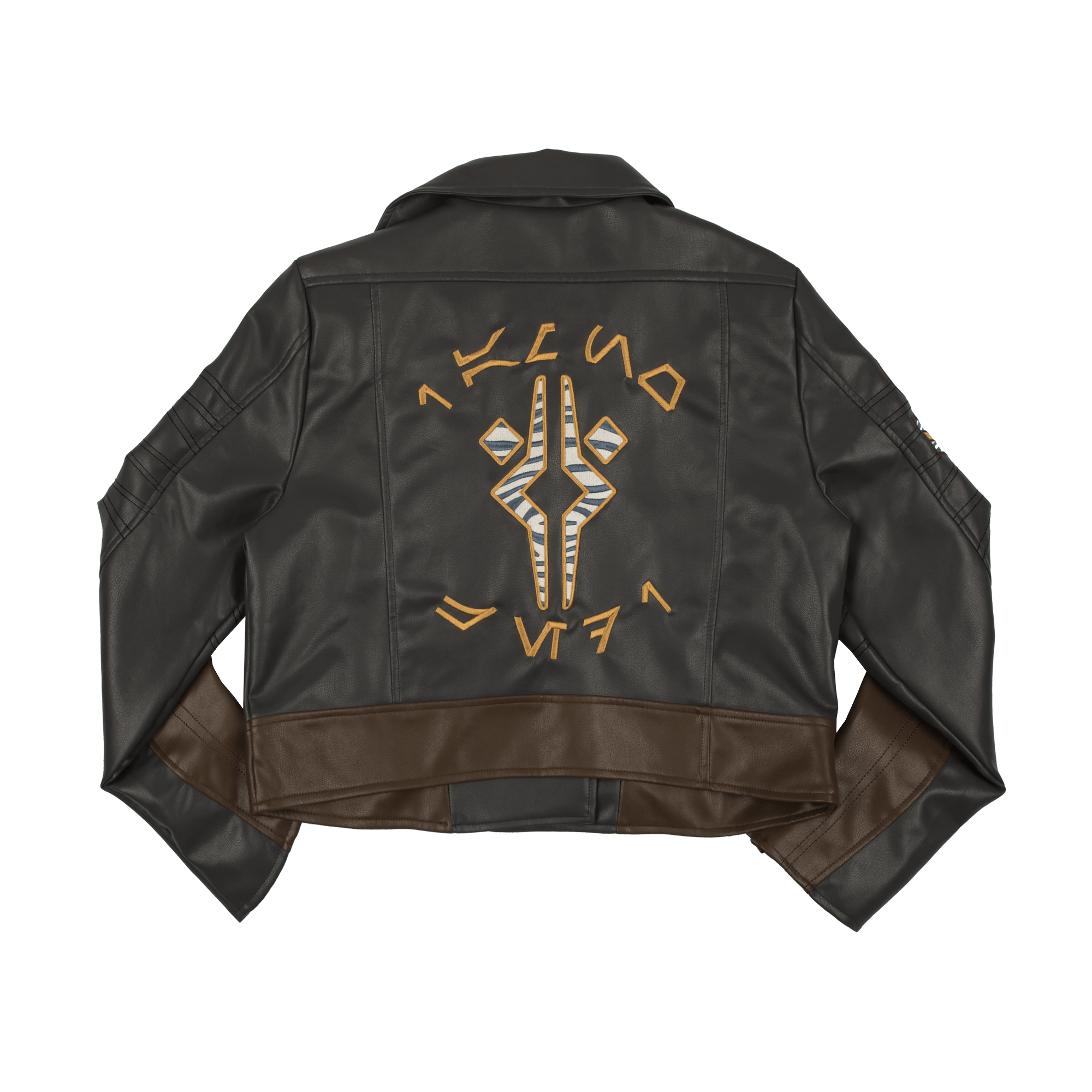Ahsoka Faux Leather Cropped Moto Jacket