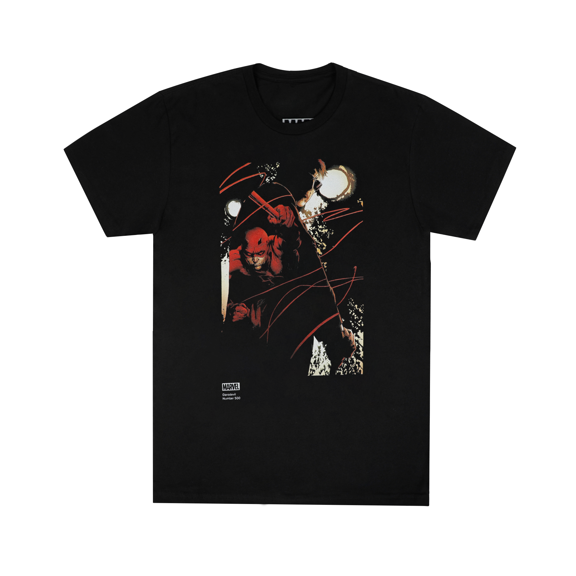 Marvel Daredevil 500 Cover Black Tee Official Apparel