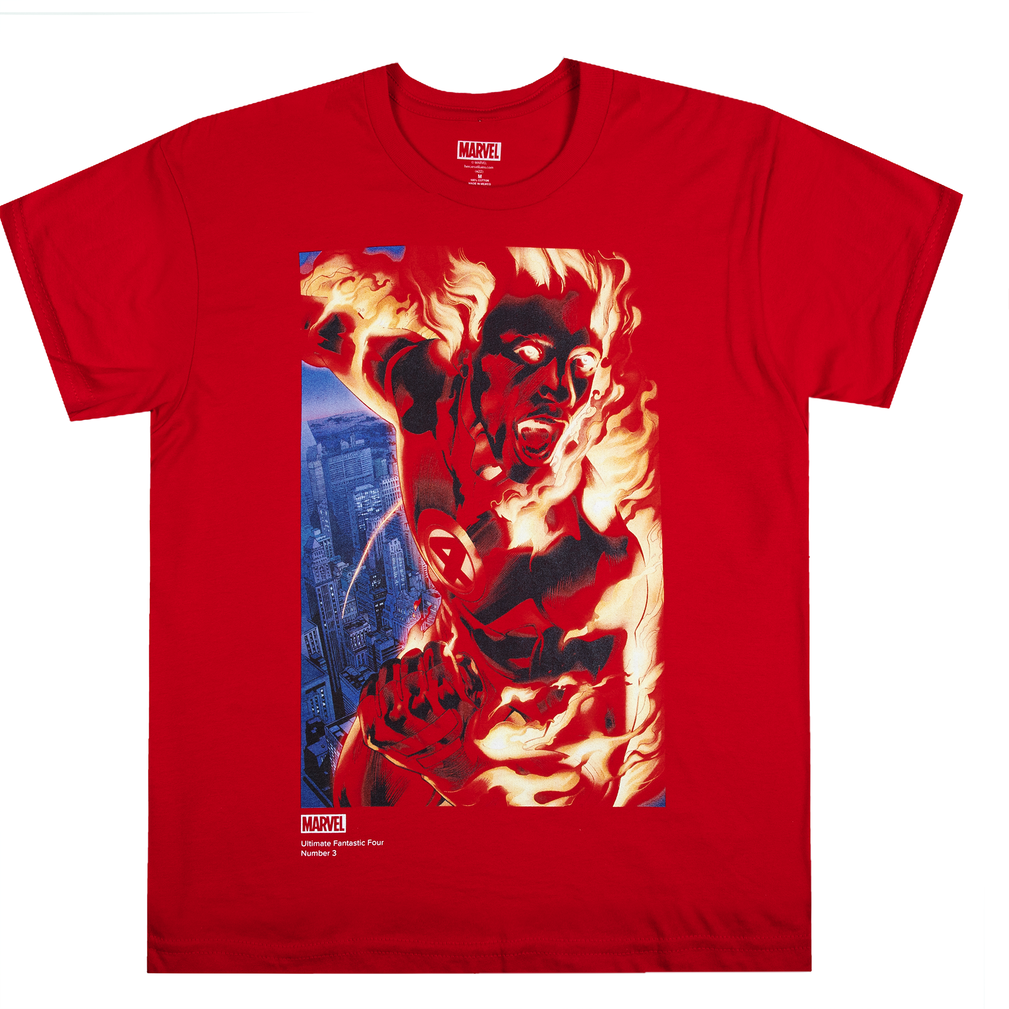 Marvel Ultimate Fantastic Four #3 Cover Red Tee | Official Apparel