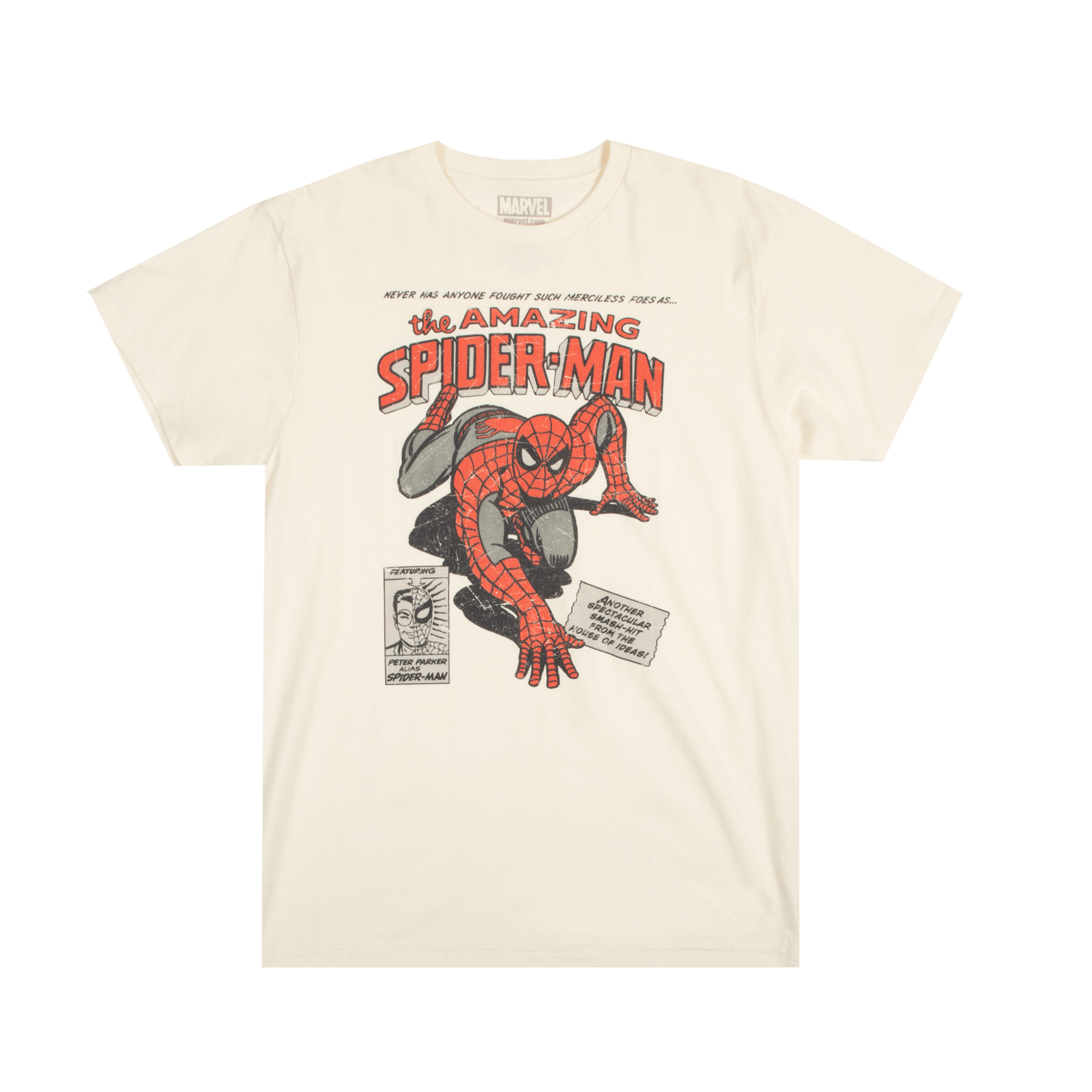 Marvel Spider-Man Vintage Cover Natural Tee - Marvel | Heroes