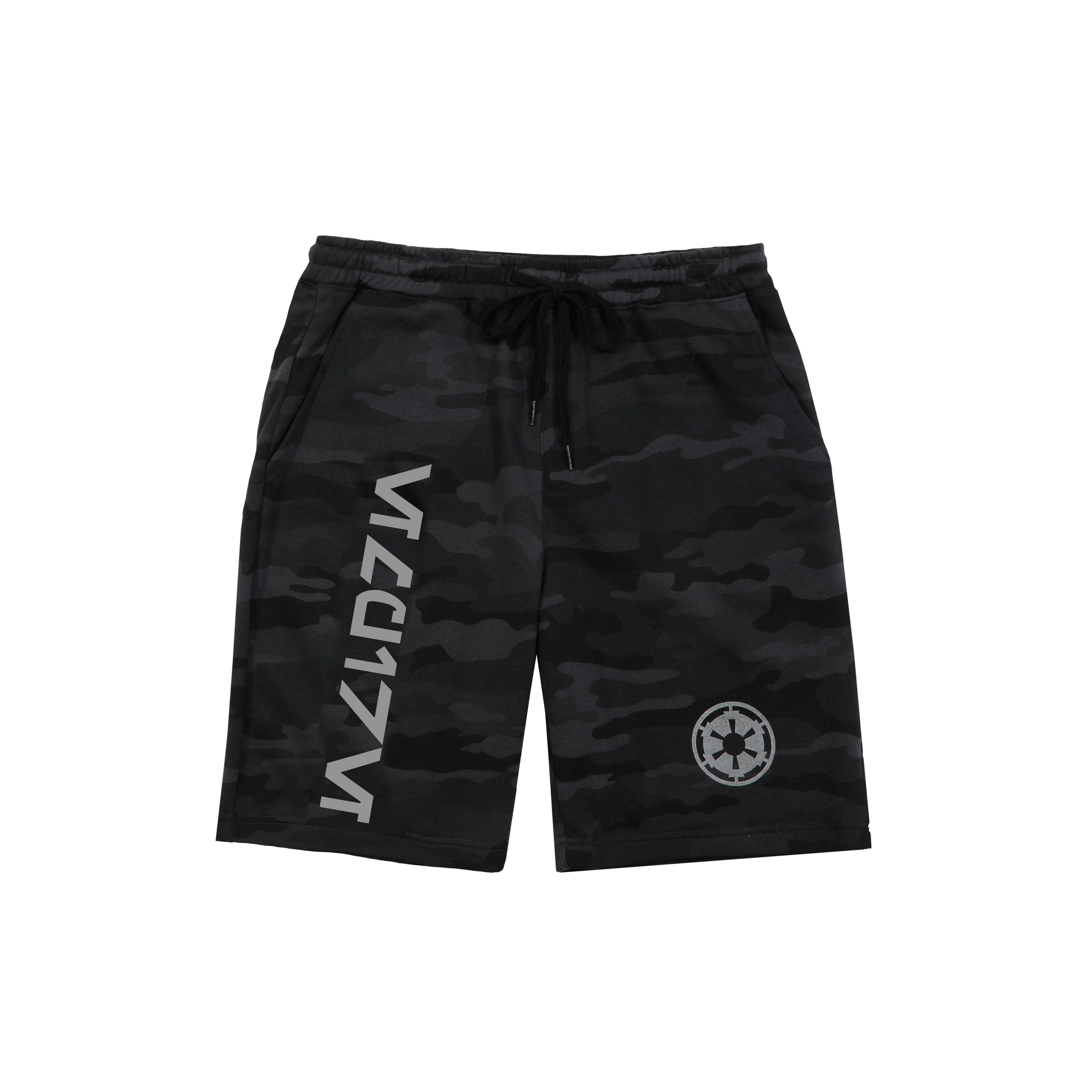 Star Wars Empire Charcoal Camo Shorts Star Wars Heroes Villains