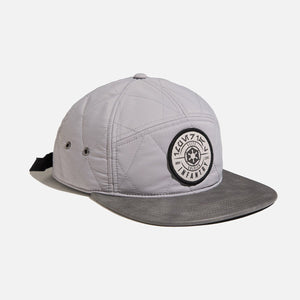 Left side view of the Star Wars Imperial Trailhead Camper Hat in grey.