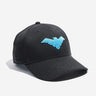 Black Flex Fit Athletic Hat with Blue Icon Representing Nightwing from Batman
