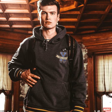 Sweat à capuche gris Xavier Athletics