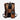 Back of an Orange and Beige Star Wars Rebel Themed Backpack showing orange straps and a tech organizer attached to the straps. The organizer reflects the same metal starbird logo and orange rebel themed designed