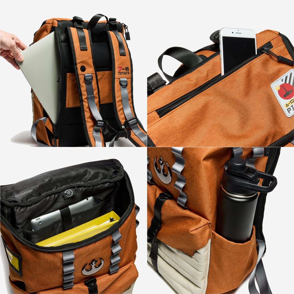 bioworld star wars rebel squadron pilot laptop backpack Star Wars Rebel Pilot Expedition Backpack