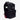 Black backpack with a Star Wars Imperial Cog emblem on a light gray background facing the right to show a side pocket and a clear ID Pocket with a name badge 