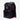 Black backpack with a Star Wars Imperial Cog emblem on a light gray background facing left to show red molle loop details and a side pocket
