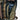 Brown backpack with a water bottle in a pocket on a white background