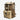 Brown and beige Star Wars Jedi  backpack with a Metal Jedi Logo facing to the left to show a side pocket and tactical molle loops