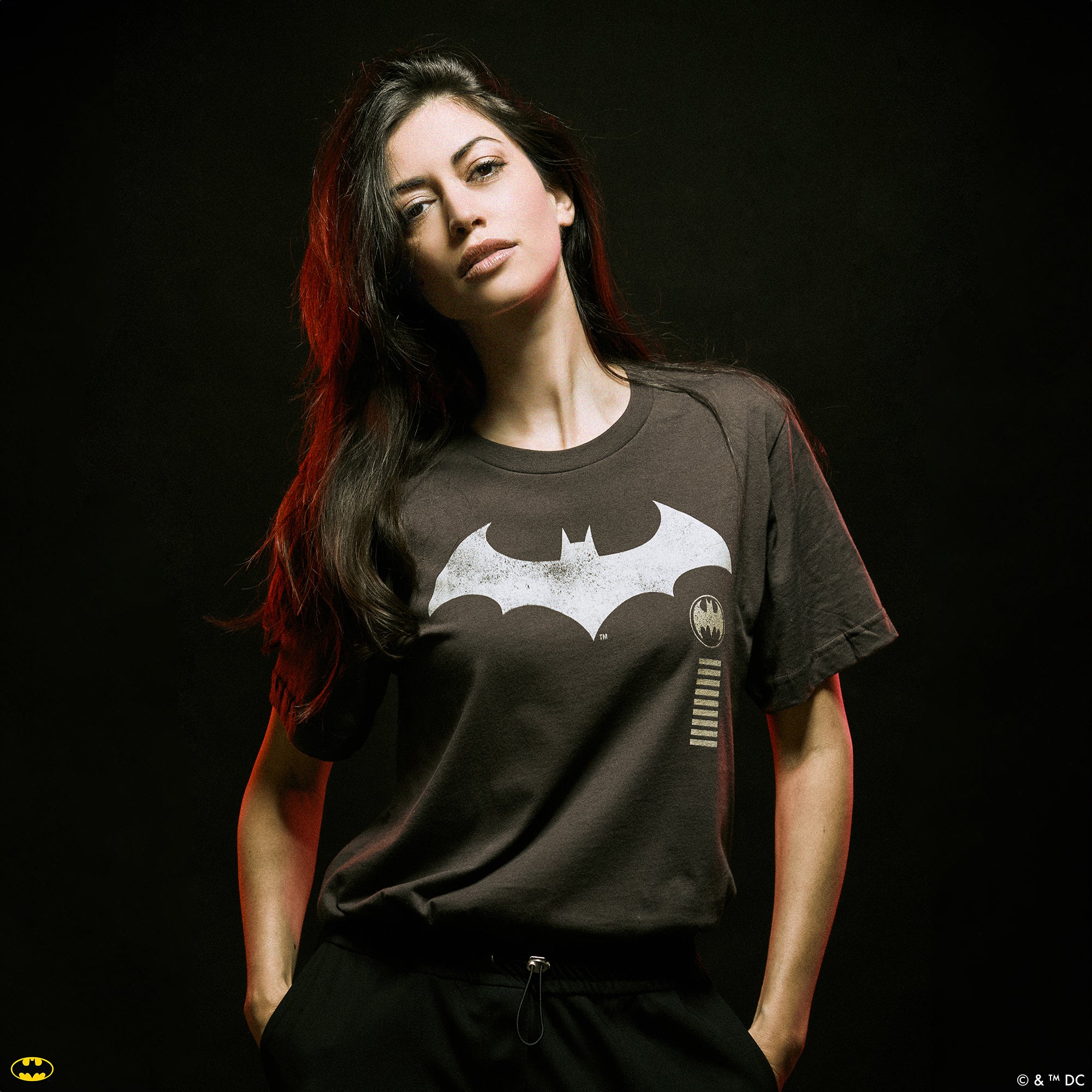 Batman Dual Logo Brown Tee