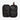 Black tactical pouch with multiple compartments and a carabiner on a white background