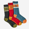 Chromatic Dragons Ribbed Crew Sock Set - Heroes & Villains-Dungeons & Dragons-Socks