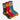 3 Ribbed Crew Socks with a Dungeons & Dragons theme. The socks have the ampersand logo embroidered. The socks are themed after Black, Red and Blue chromatic dragons. 