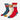 3 Ribbed Crew Socks with a Superman theme. The socks have the S-Shield logo embroidered. The socks are Blue, Red and White