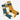 3 Ribbed Crew Socks with an X-Men theme. The socks have the X-Men logo embroidered. The socks are Grey, yellow and blue