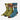 3 Ribbed Crew Socks with a Star Wars Mandalorian theme. The socks have embroidered icons. 2 sets have a green base and 1 set has a blue base. 