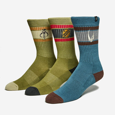 Mandalorian Ribbed Crew Sock Set - Heroes & Villains-Star Wars-Socks