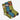 3 Ribbed Crew Socks with a Star Wars Mandalorian theme. The socks have embroidered icons. 2 sets have a green base and 1 set has a blue base. 