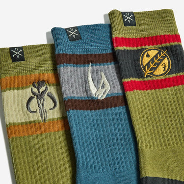 Mandalorian Ribbed Crew Sock Set - Heroes & Villains-Star Wars-Socks