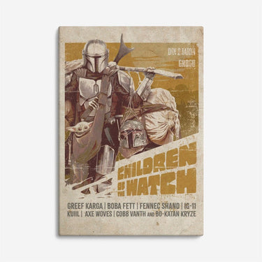 Children of the Watch Western Canvas Print - Heroes & Villains-Star Wars-Wall Decor