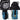 collage of a Multifunctional water bottle sling bag. The top left photo shows a close up of the insulated interior, the top right shows a close up of the bag cinched up with a water bottle lid sticking out, the bottom left shows a zipper pocket on the back and a mesh elasticated pocket on the side.. Finally the bottom right shows a close up of a pocket with a velcro strap that secures items down into the pocket