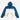 Blue and white Marvel Fantastic Four hoodie with a logo on a light gray background