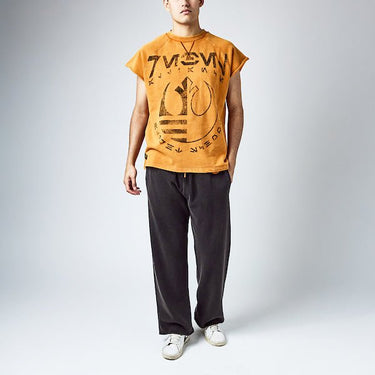 Front view of Rebel Alliance sleeveless fleece set with logo detail