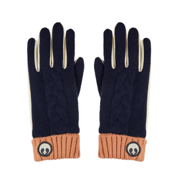 Leia Faux Leather & Knit Gloves