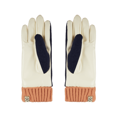 Leia Faux Leather & Knit Gloves