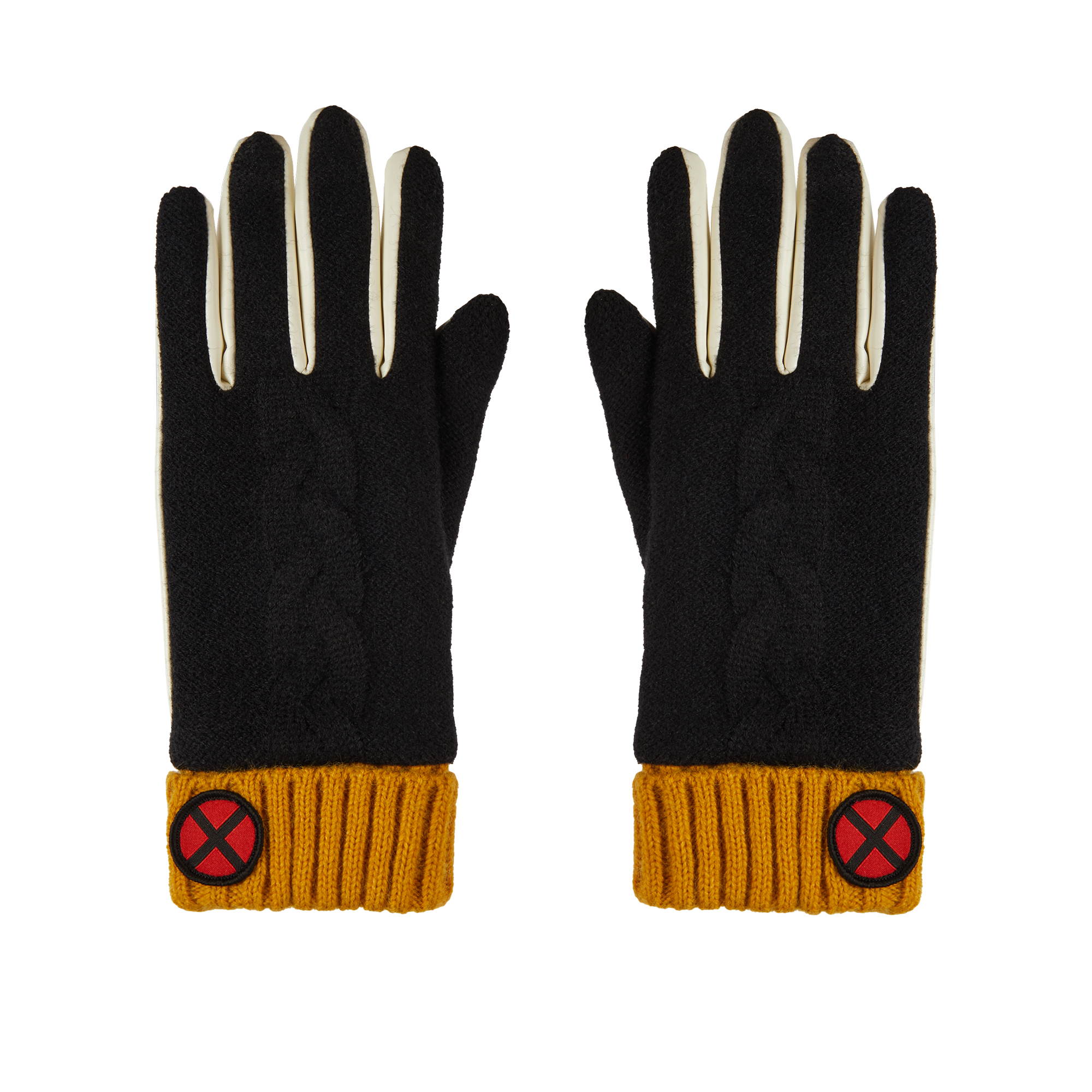 Storm Faux Leather & Knit Gloves