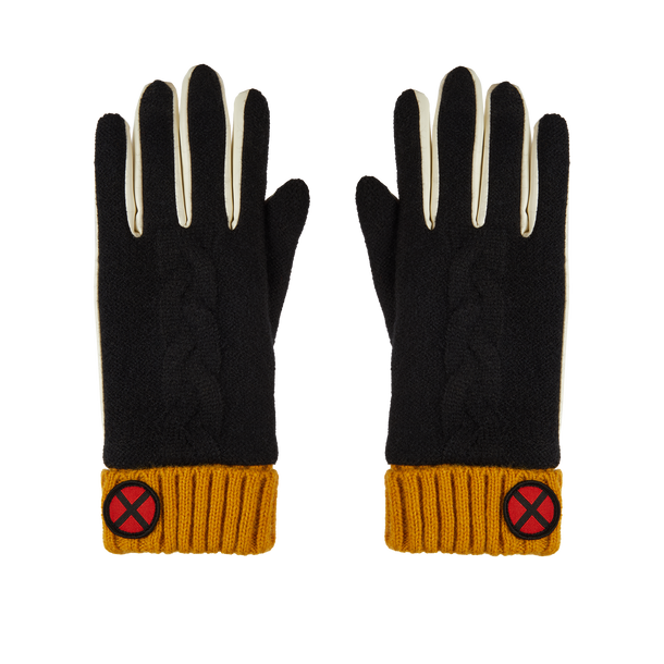 Storm Faux Leather & Knit Gloves