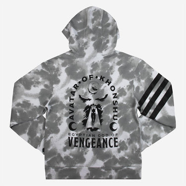 Avatar Of Khonshu Grey Tie Dye Hoodie - Heroes & Villains-Marvel-Hoodie