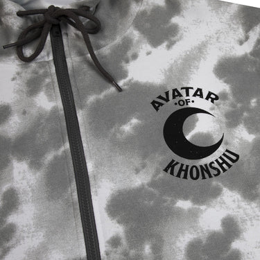 Avatar Of Khonshu Grey Tie Dye Hoodie - Heroes & Villains-Marvel-Hoodie