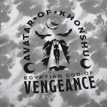Avatar Of Khonshu Grey Tie Dye Hoodie - Heroes & Villains-Marvel-Hoodie