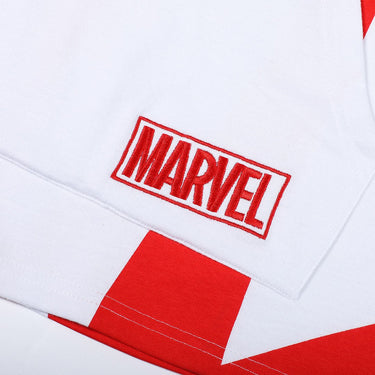 Marvel Logo Short Sleeve Hoodie - Heroes & Villains-Marvel-Short Sleeve Hoodie