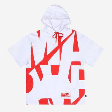 Marvel Logo Short Sleeve Hoodie - Heroes & Villains-Marvel-Short Sleeve Hoodie