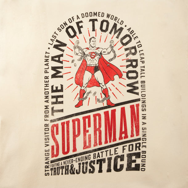 Superman Man of Tomorrow Natural Hoodie