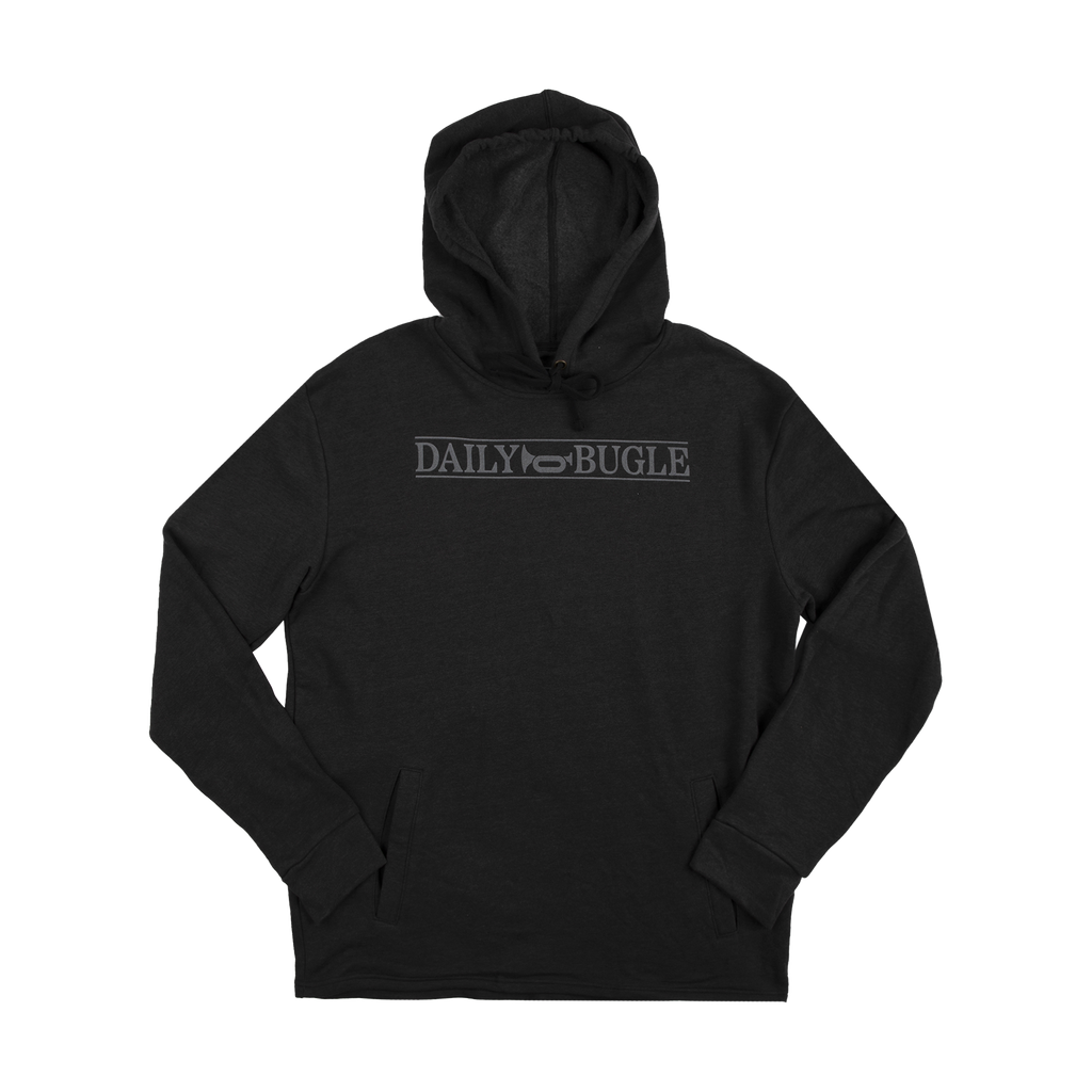 Marvel Daily Bugle Logo Black Hoodie | Official Apparel & Accessories ...