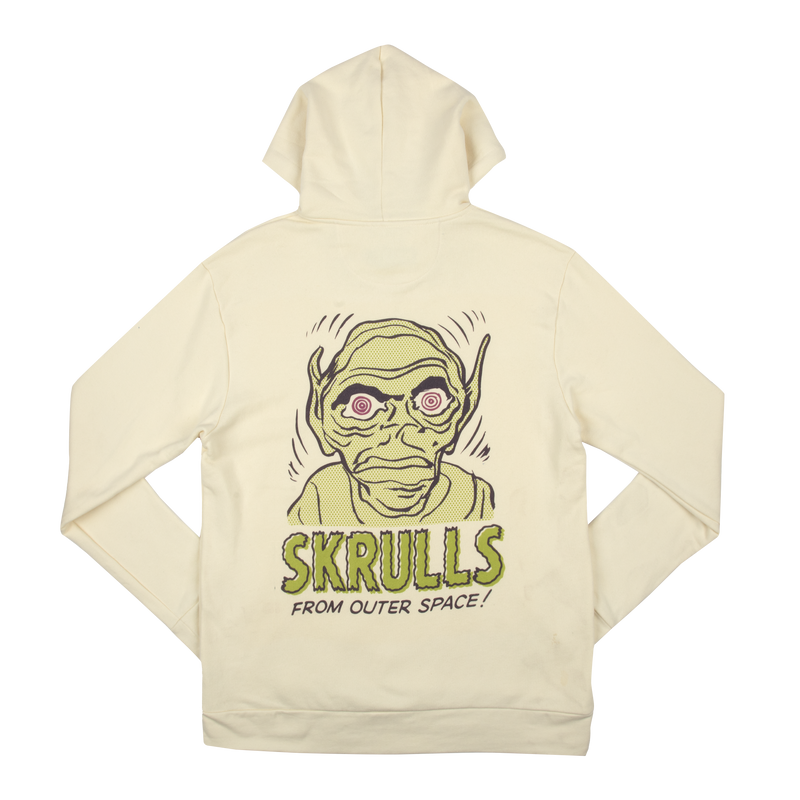 Skrulls From Outer Space Natural Hoodie