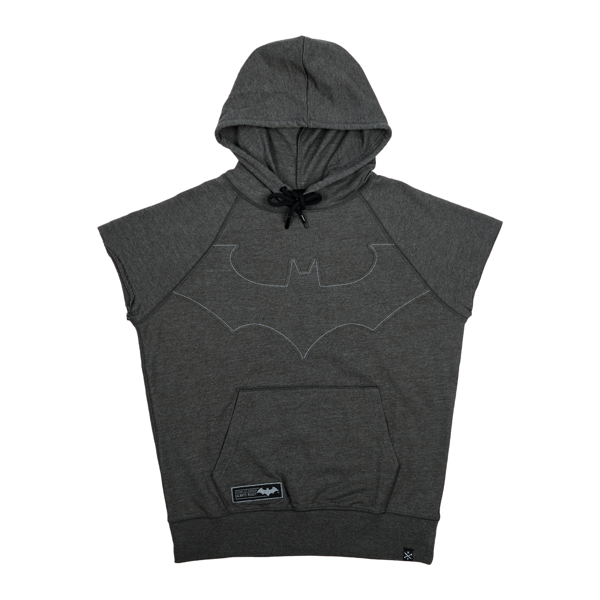 Batman Always Ready Sleeveless Hoodie - L