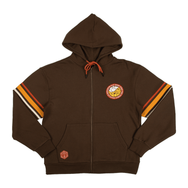 Vox Machina Retro Striped Zip-Up Hoodie