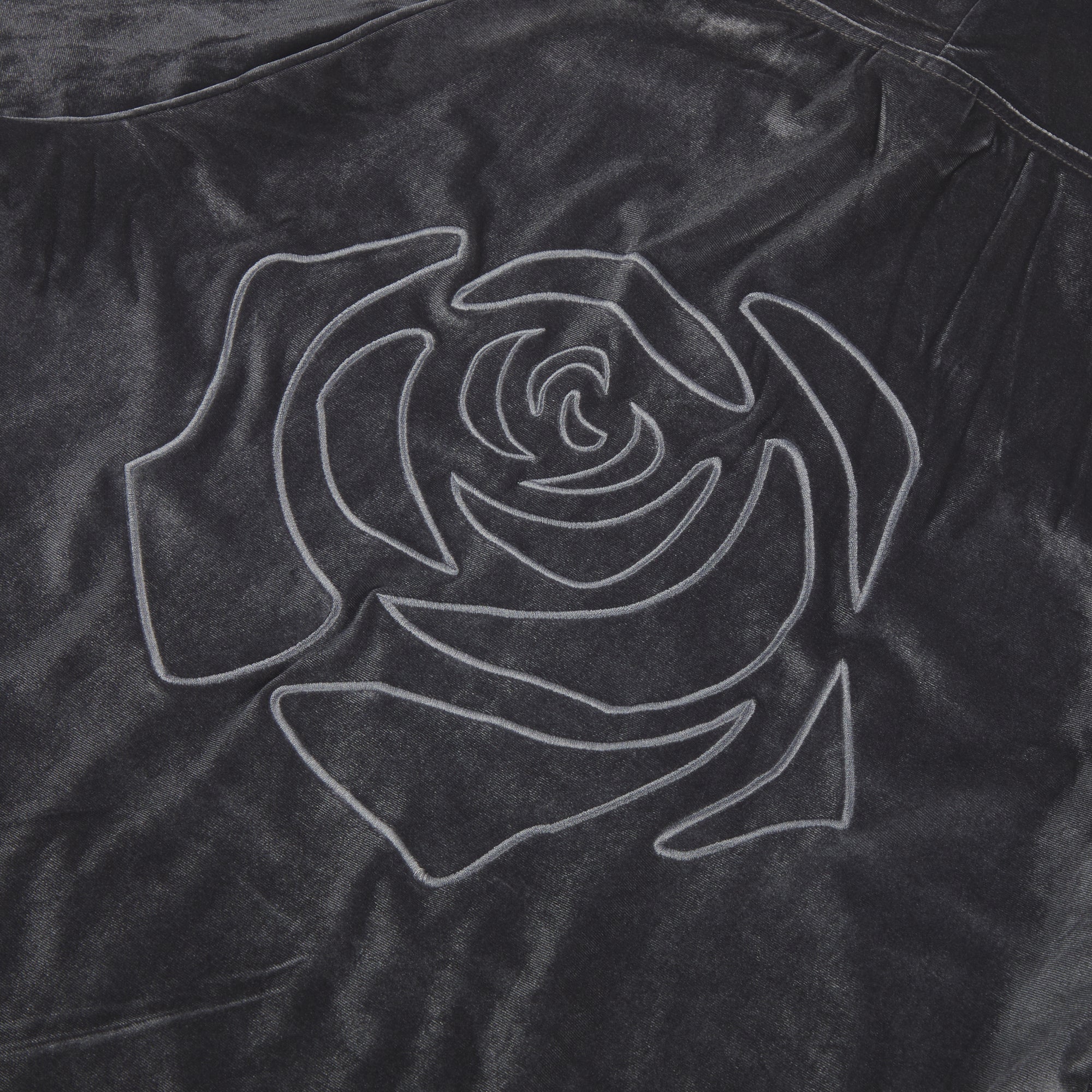 Rose Velour Gray Hoodie