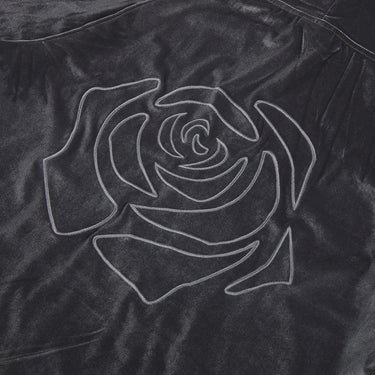 Rose Velour Gray Hoodie - Heroes & Villains-Lore Olympus-Hoodie