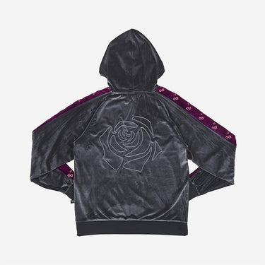 Rose Velour Gray Hoodie - Heroes & Villains-Lore Olympus-Hoodie