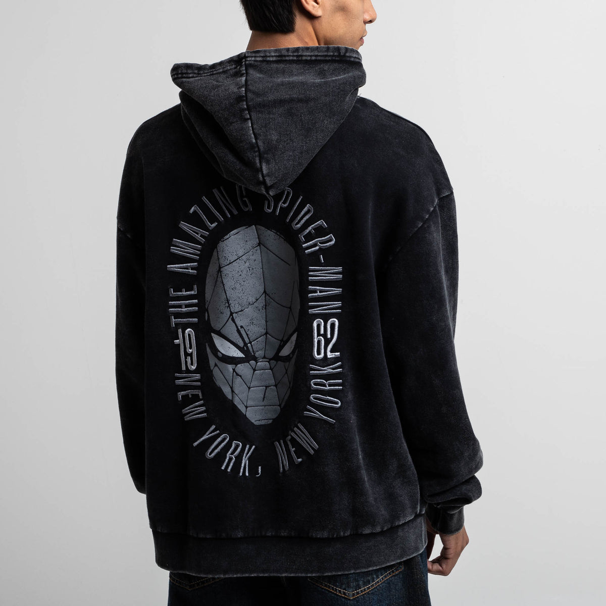 Marvel FNSM 1962 Spider-Man Black Hoodie | Official Apparel 